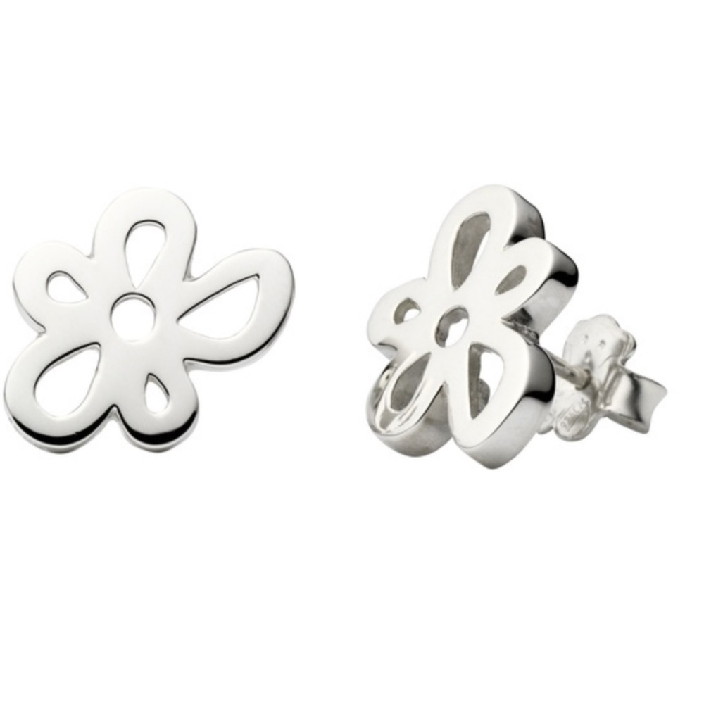 Tous Sterling Silver Flower Earings
